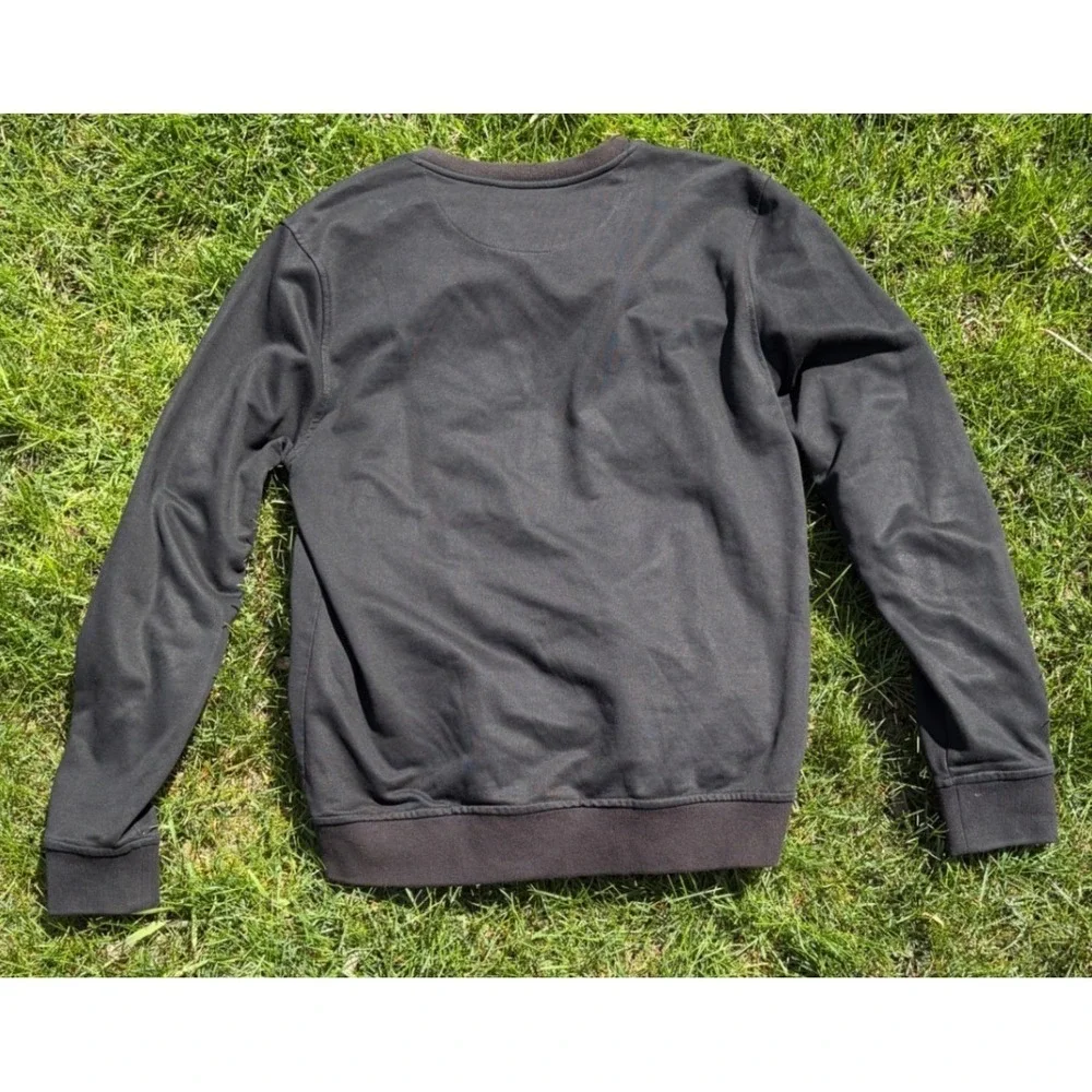 Black Pyramid Mens Rolling Stones Mustache Graphic‎ Sweatshirt Black Medium